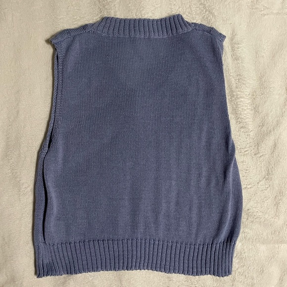 Blue Sweater Vest - Picture 3 of 3